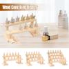 Wood Cone Ring Display Holder Jewelry Display Stand Ring Showcase Storage Tray for Counter Shows Base Shop Decor Display Rack