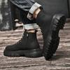 Fashion Genuine Leather Outdoor Snow Botas New Arrival Men's Winter Boots Luxury Brand Motorcycle Basic Boots Man Cotton Platform Shoes