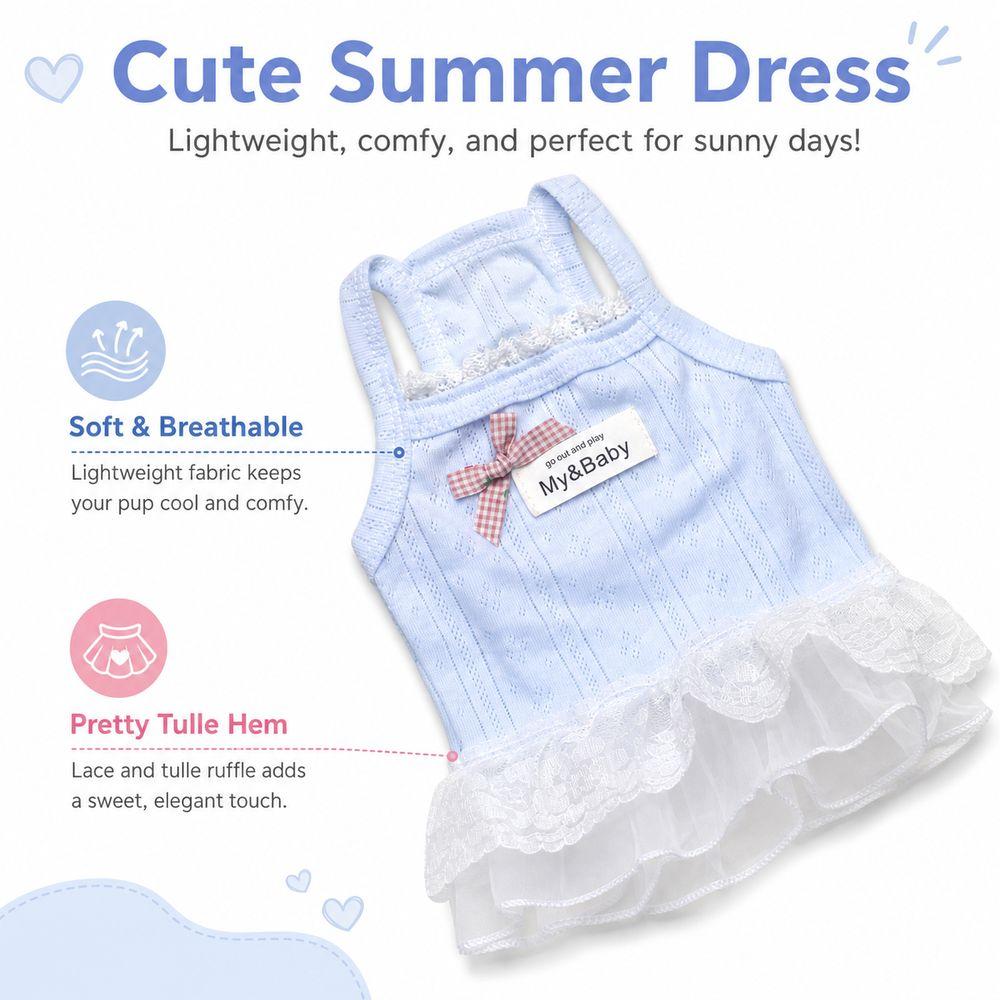 Comfortable Breathable Puppy Dress Lightweight Dog Vest New Pet Dog Dress  Dogs and Cats
