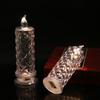 2Pcs Rose Projection Crystal LED Candle Light Flameless Electric Candles  Party Decoration