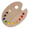 1 Pcs Wooden Oval Palette,Acrylic Palette,Fine Arts Oil Painting Palette,Gouache Acrylic Painting Palette HH-03