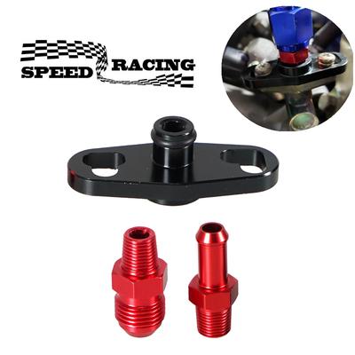 Car Fuel Rail Pressure Regulator Adapter Kit Set Fuel Rail Adapter Replacement Accessories For Toyota Nissan Aluminium Alloy