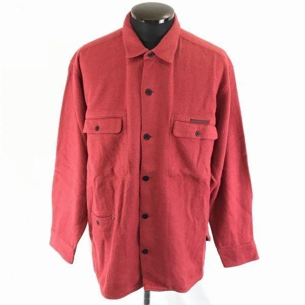 

USED/Japan Papas 3-Pocket Coverall Blouson Outer Men L Dark Red Shirt Jacket Coat 90s-00s