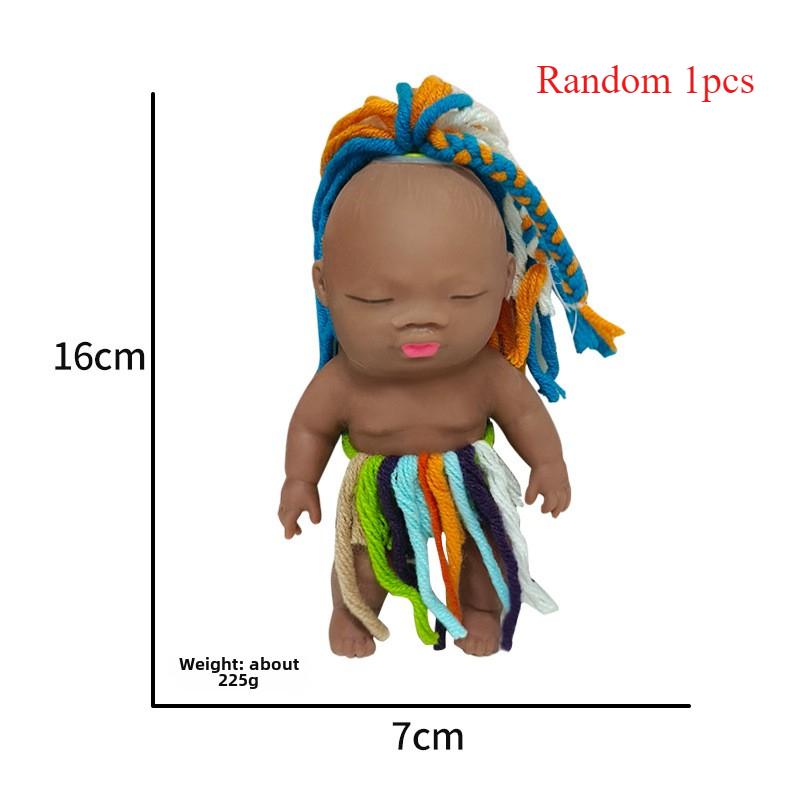 Stress Relieving Tool Sand Doll Stress Relieving Toy Deformation Release Doll Face Pinching Doll Pinching Music Slow Rebound