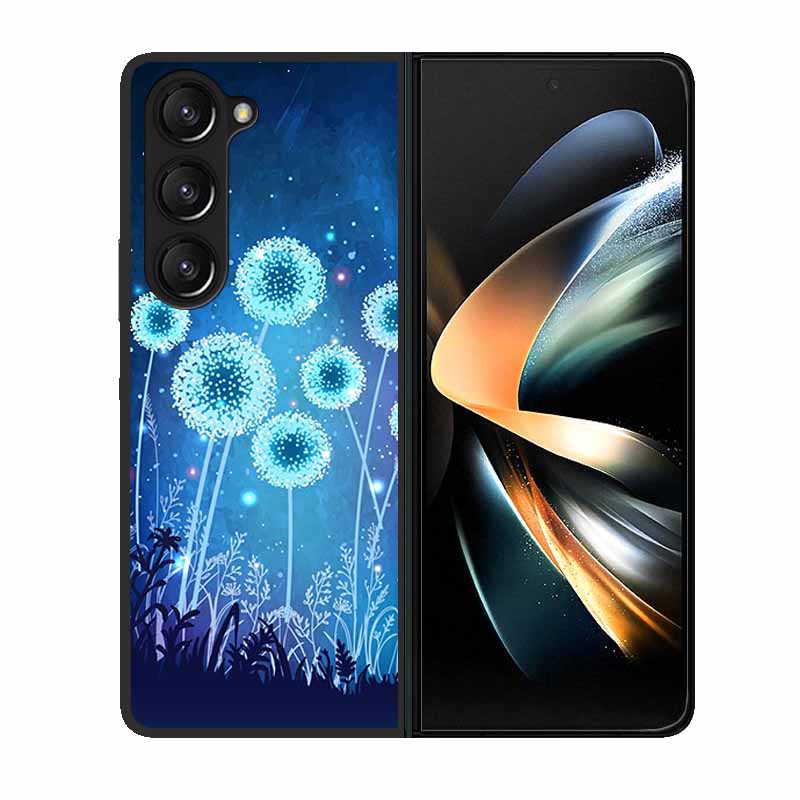For Samsung Z Fold 6 Phone Case Cover Wolf Black Plastic Hard Back Cover Case For Samsung Galaxy Z Fold6 Fold 4 3 2 5 Case Funda