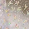 Magical Blow Bubbles Goldfish Bunny Rabbit Cat Kitten Shape Shiny Dreamy Bubbles 5D Nail Art Decorations Sticker Manicure Decal