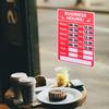 2Pcs Business Hours Sign Sticker Self-Adhesive PVC Opening Closed Store Restaurant Bar Cafe Bakery Shop Window Decal Waterproof