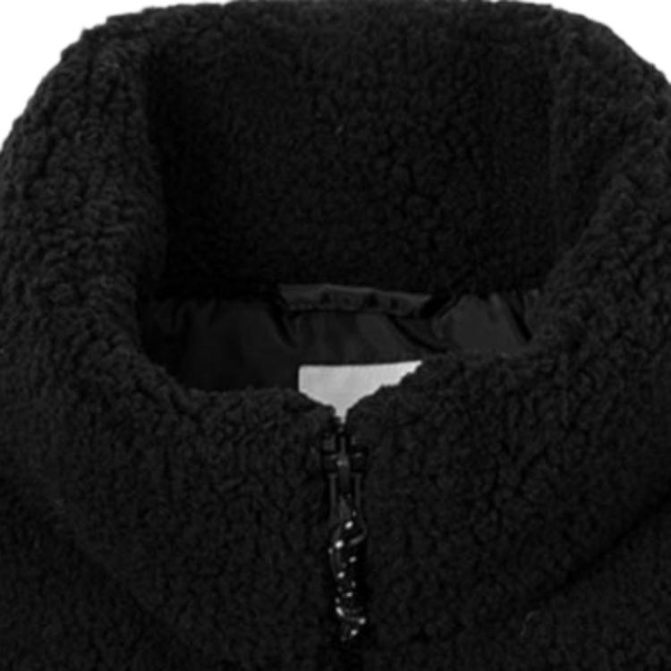 Vans FW22 Solid Color Letter Logo Zipper Down Vest Unisex Vests Black VN00090YBLK