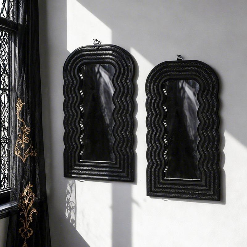 2pcs/set Wooden Storage Racks Acrylic Lenses Wooden Wall Flower Pot Racks Handmade Crafts Home Decoration Hanging Ornaments