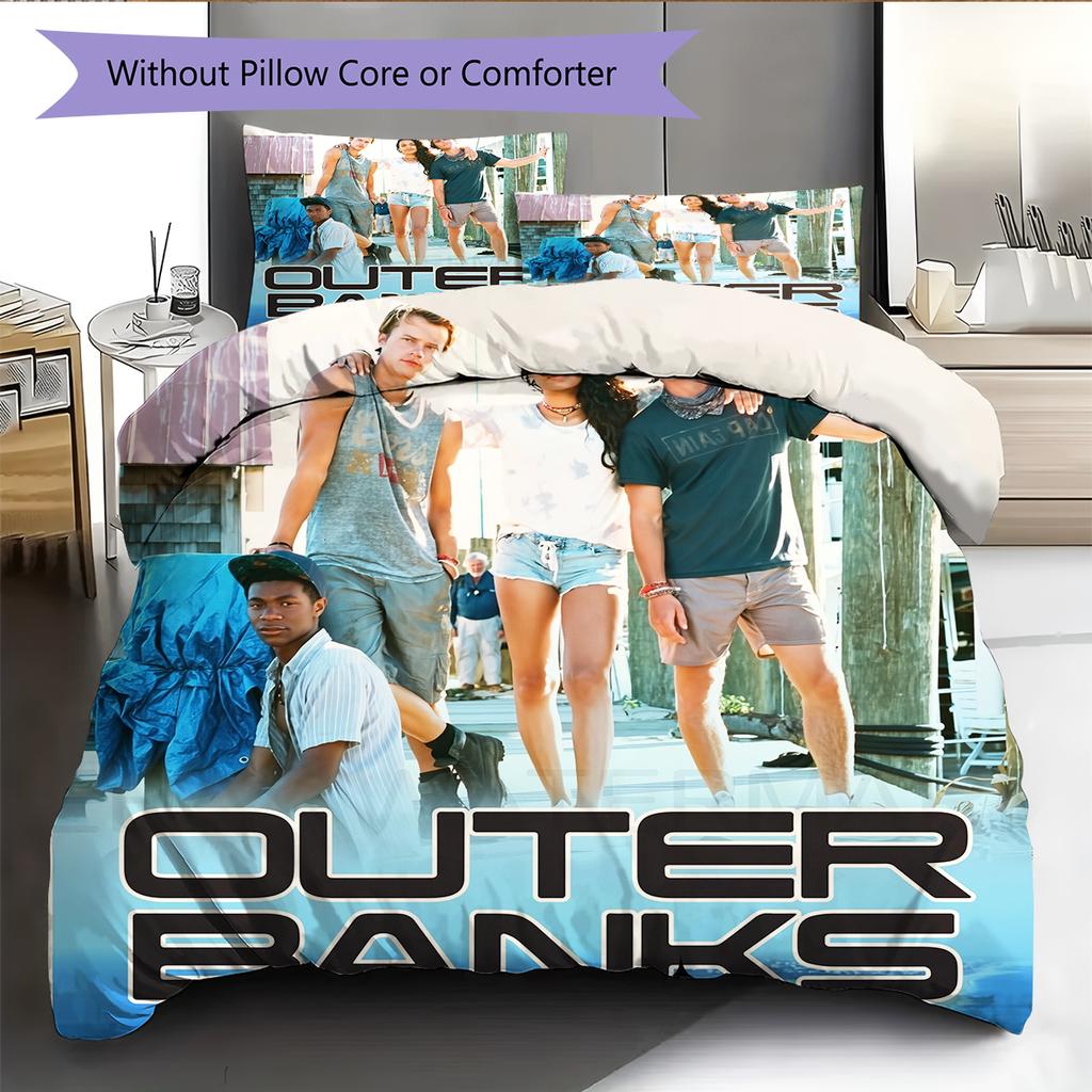 The Bund Mysteries Pattern Bedding Home Decoration Birthday Gift (1 * duvet cover + 2 * pillowcase, without core)
