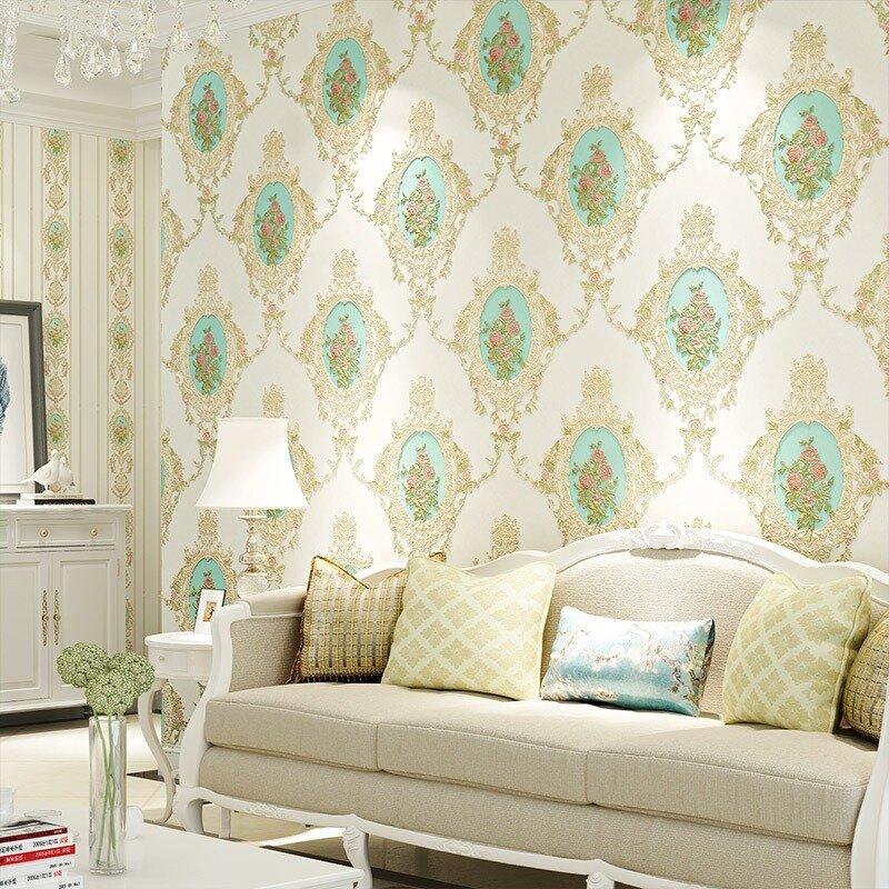 Warme Tapete im europäischen Stil mit 3D-Relief, selbstklebende Tapete, einfache Wohnzimmer-, Schlafzimmer-, Kopfteil-Hintergrundwandtapete