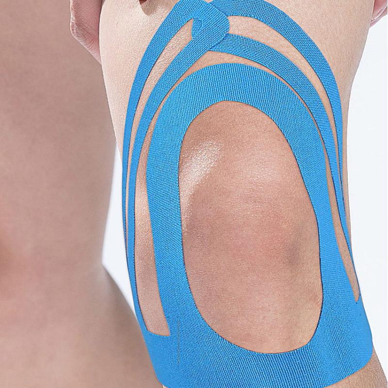 5Pcs Pre-Cut Tapes Sport Tape Elastic Sport Support Durable Knee Tape Suitable For Running Sports Injuries