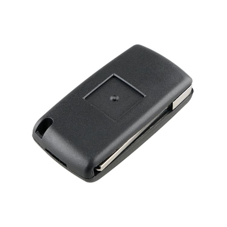 Car 3-button Folding Key Shell Remote Control Case with Slot Without Holder for Peugeot / Citroen