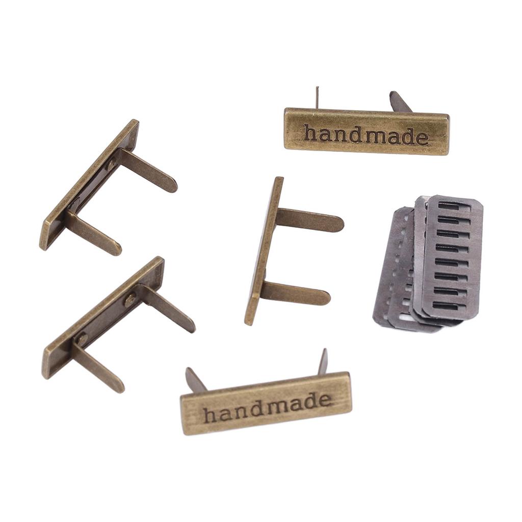 Metal Manual Label Multipurpose DIY Sewing Clothes Jean Shoe Bags Hand Printed Tags