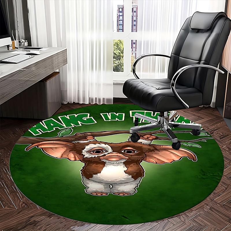 Gizmo,Hang In There Chair mat Round Rug Office carpet, Non slip, Suitable for Living Rooms, Bedrooms,Decor1205872a