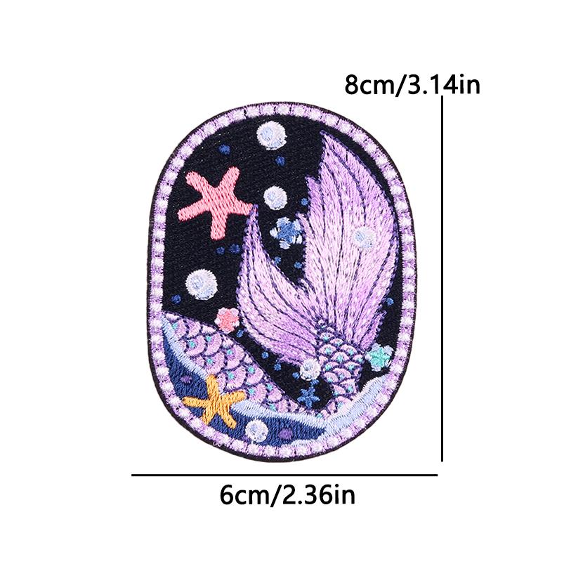 West Cowboys Iron On Patches For Clothing thermoadhesive Patches For Clothes Mushroom Embroidery Patches For Hat/Jeans DIY Badge