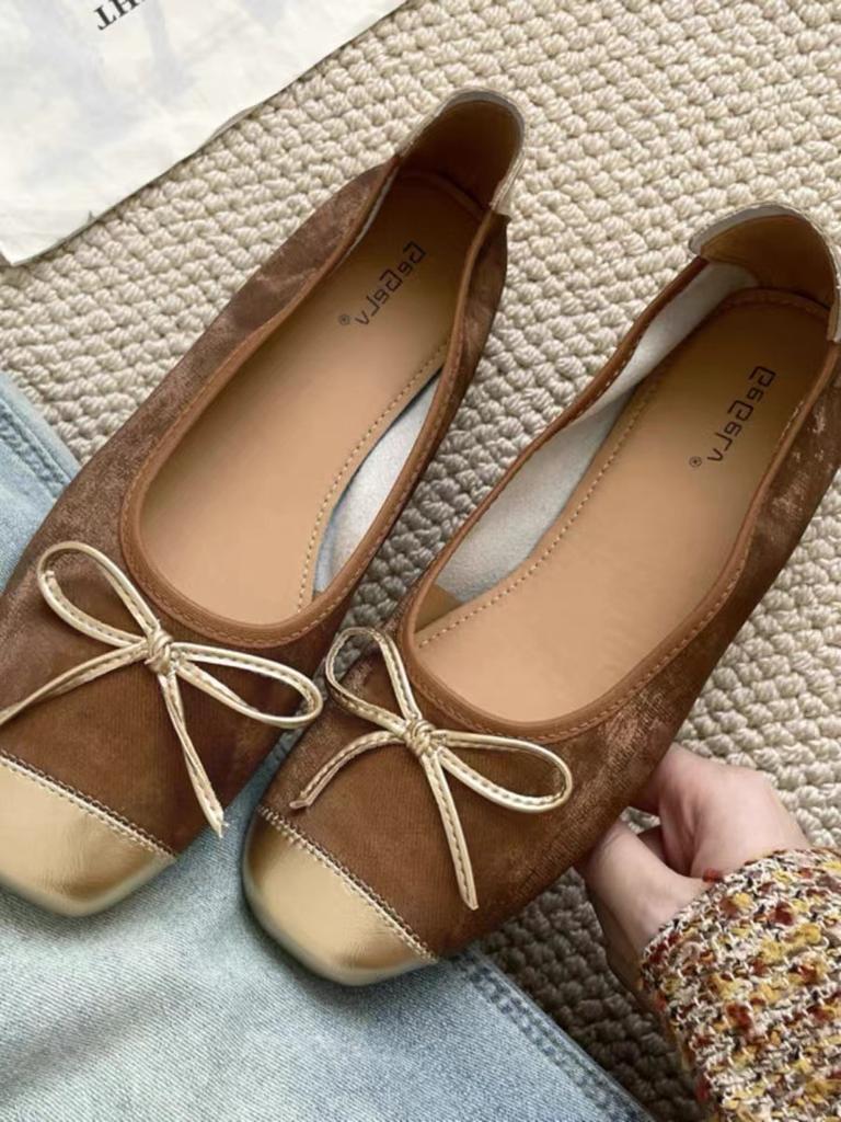 Einzelschuhe, weiche Sohle, flache Ballettschuhe