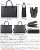 Masa Kawa Echte Leder Aktentasche, Herren-Aktentasche, Passend für 14-Zoll-PC und A4-Dateien, Schlichtes Design für den Arbeitsweg, 2-Wege-Dokumententasche,