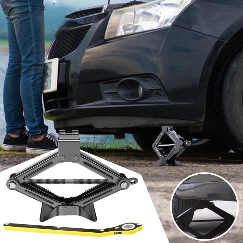 New Car Jack 2T Portable Labor-saving Hand-cranked Car Scissor Jack Car Repair And Tire Replacement Special Tool For Car SUV