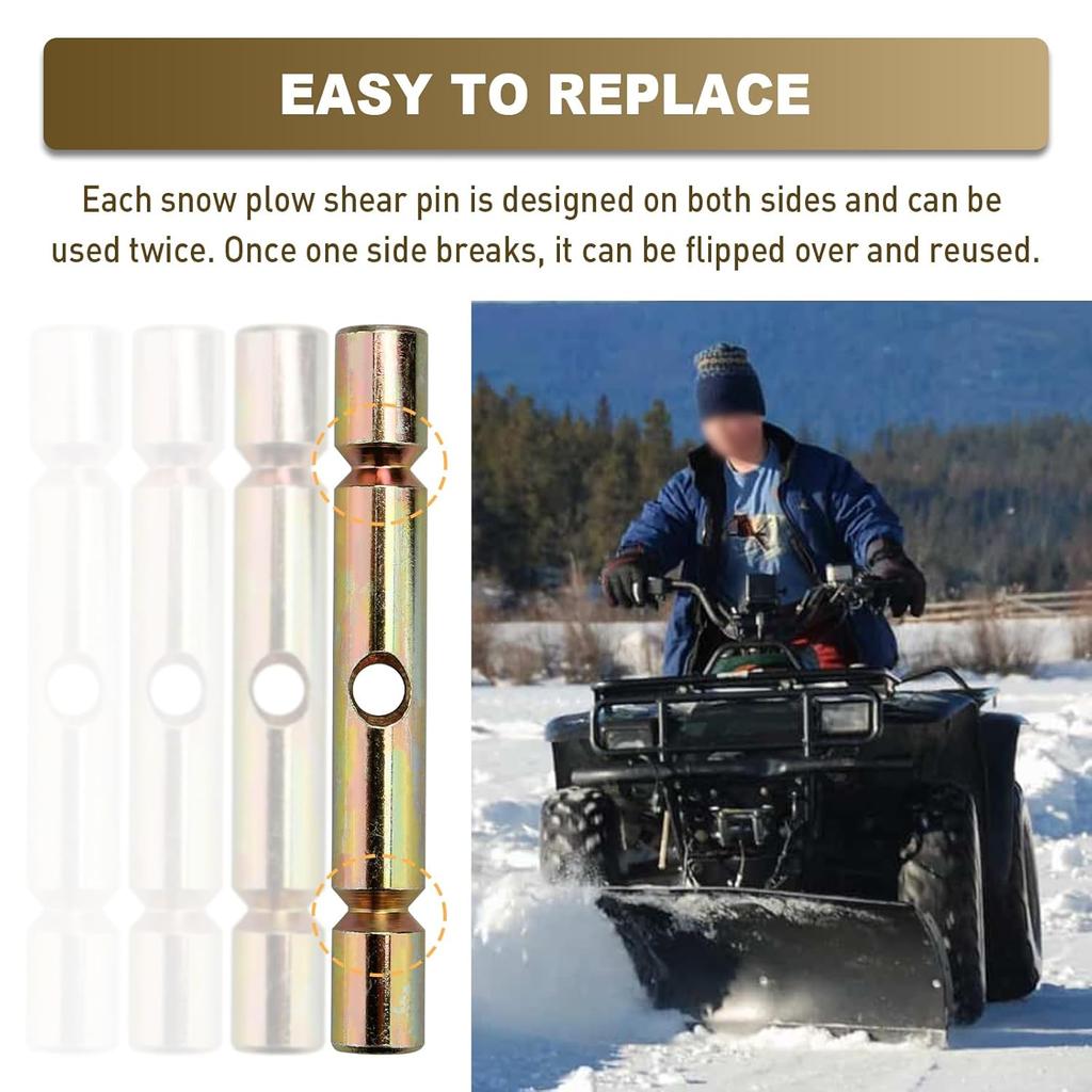 2205063 Shear Pin Compatible with Polaris ATVs Snow Plow Glacier, Snow Plow Shear Pin Accessories Replacement for Polaris ATV 2015- Sportsman 2205063