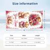 Teddy Bear Theme Beach Towel Personalized Custom Name & Text Soft Quick Dry Beach Towel for Swimming Travel