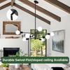 Modern Sputnik Chandeliers Light, 6/8/10/12-Light Chandeliers for Dining Room, Height Adjustable Ceiling Lights Farmhouse Chandelier for Kitchen