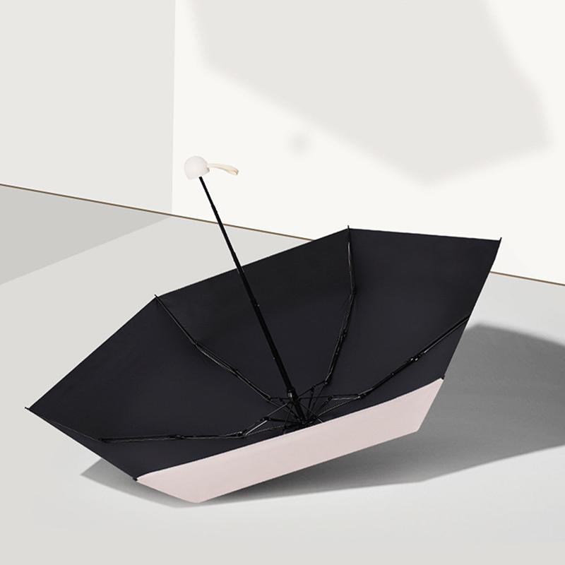 Five-Folding Dual-Purpose Capsule Umbrella Sun Protection Sunshade Pocket Women'S Umbrella Compact Umbrella Foldable Rain