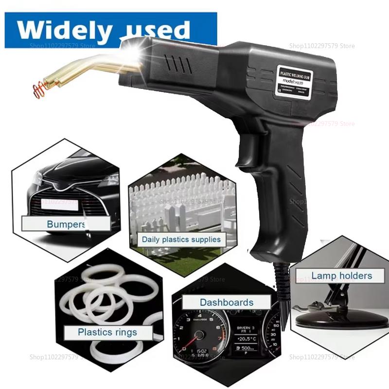 Plastic Welder Welding Machine Car Bumper Soldering Gun with 4 Staples for Bumper Repair Plastic Car Body Repair Tools