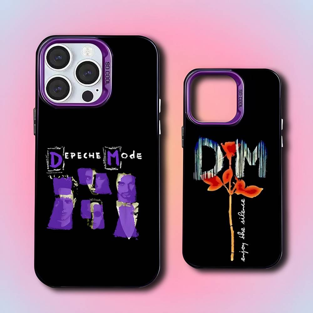 Band D-Depeche ModeS Purple Matte Shockproof CoverPhone Case For iPhone 17,16,15,14,13,12,11,Pro,XS,Max,Plus,Mini,SE4,E
