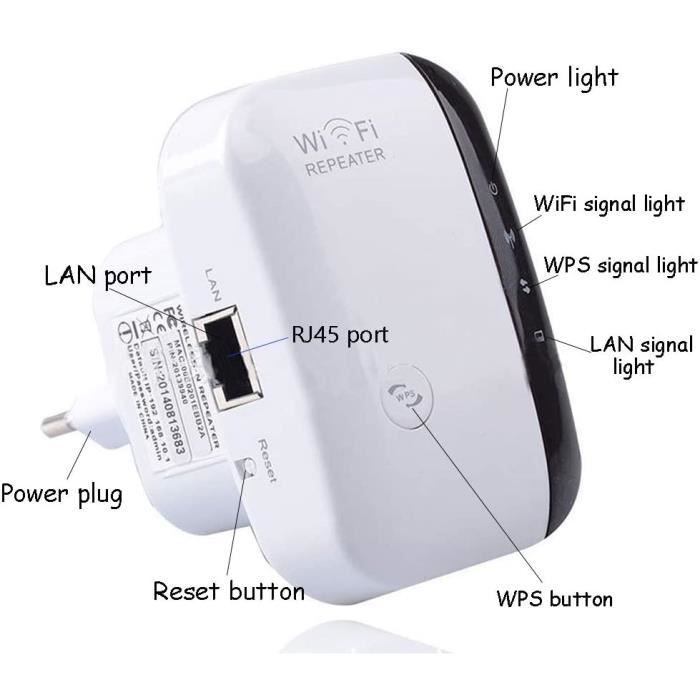 Wireless Repeater WiFi Range Extender Wi-FI 300 Mbps Amplifier 2.4 GHz WiFiblast WiFi Boosters[493]