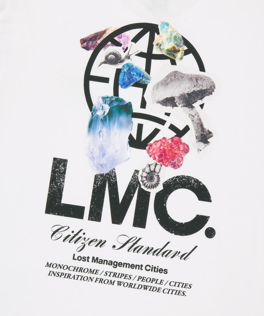 LMC Stone Globe Long Slv Tee White