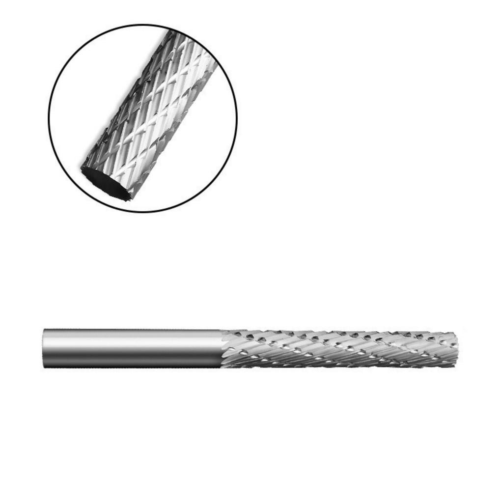 High Speed Steel Rotary File Burrs 6mm Shank Grinding Head for Woodworking Metal Carving Electric Milling Cutter
