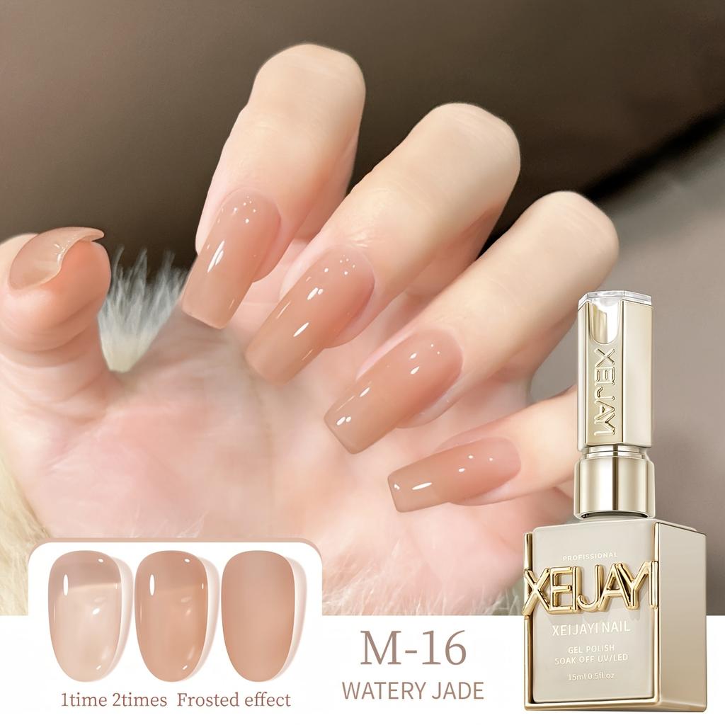 Ice Transparent Nude Jelly Gel Nail Polish Pink Nails White Nails Gel Polish Manicure Nail Art Varnish