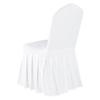 30 Pcs White Chair Covers, Polyester Spandex Chair Cover, Stretch Slipcovers for Wedding Party Dining Banquet Flat-Front Chair Covers, Fits Chair