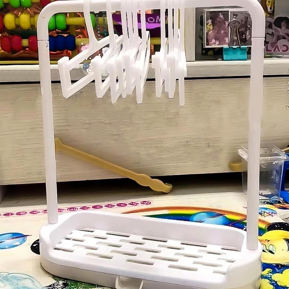 

10pcs Cotton Doll Special Hanger 15/20cm Baby Clothes Display Stand BJD Doll Baby Clothes Hanger Clothes Support 02#