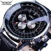 Men's Fashion Casual Hollow Out Large Dial Automatic Mechanical Watch GMT1140-1-A