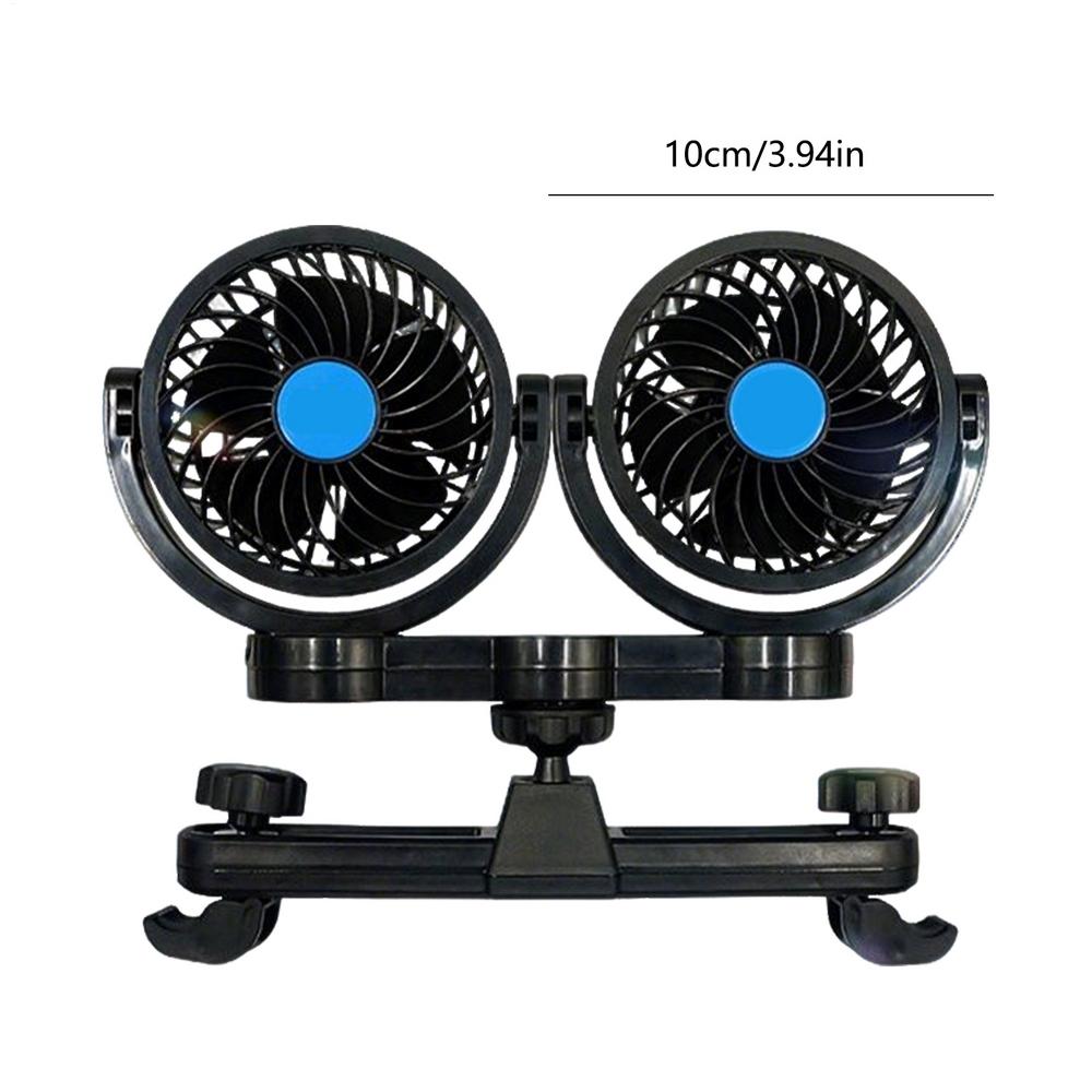 Car Backseat Fan Car Seat Cooling Fan Portable Adjustable Plug And Play Double Vent Cooling System For Kids Pet Truck Camping