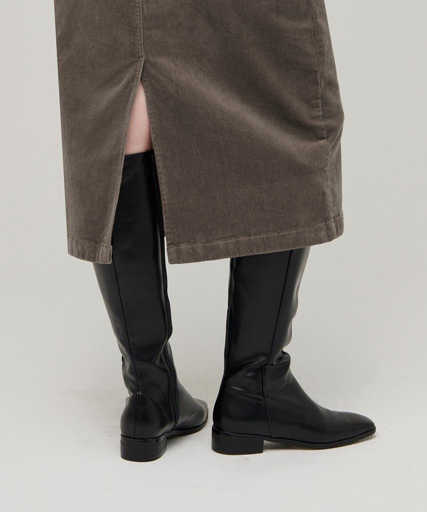 Musinsa Standard Woman Women'S Corduroy Midi Skirt [Khaki Brown]