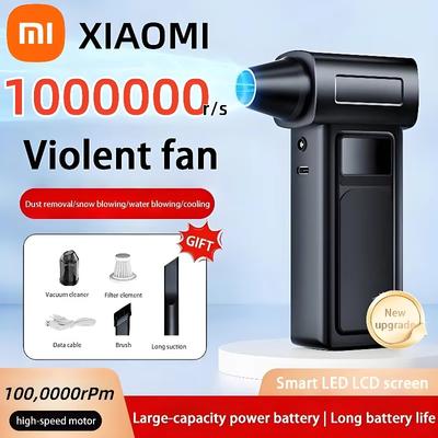 Xiaomi 1000000RPM Turbo Jet Blower Soffiatore d'Aria Portatile Pulitore per Polvere Ricarica USB 65m/s Elettrico Potente Senza Spazzole Jet Blower