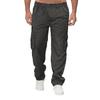 Men's Spring and Autumn Solid Straight Legged Cargo Pants Casual Multi-Pocket Long Pants Loose Fit Outdoor Fitness Trousers