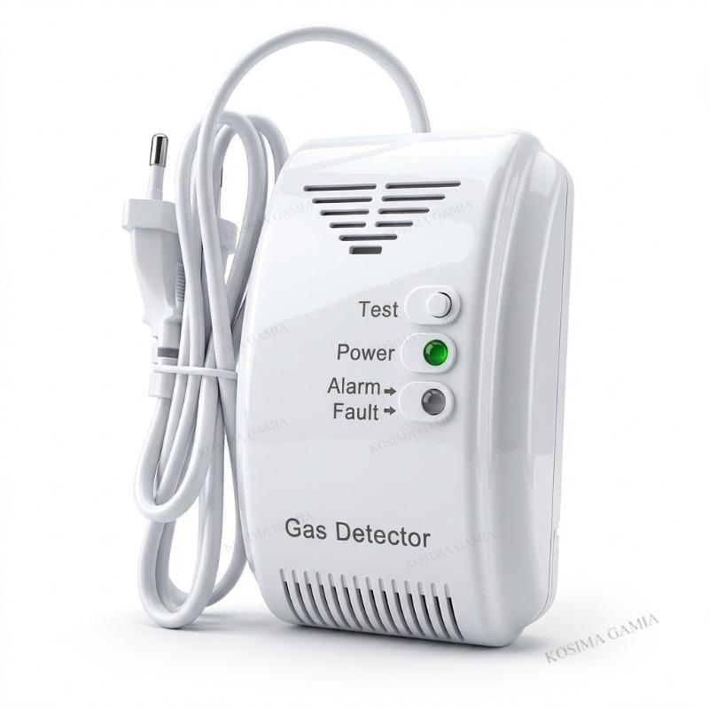LPG Natural Gas Detector Propane Butane Sensor Sensor Alarm Motor Home Camper Marine LED Flash Alarm Sound Safety Alarm Detect