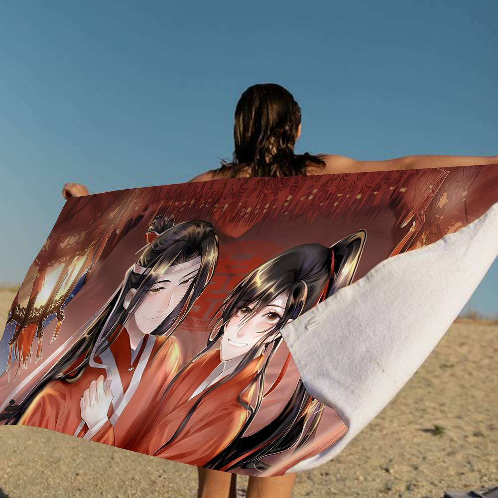 Anime Mo Dao Zu Shi Anime Beach Swimming Towel Soft Absorbent Washcloth Children's Gifts For Kids Travel Camping Gym
