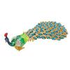 Peacock Jewelry Box for Rings Earrings Metal Collectible Mini Peacock Figurine Jewelry Organizer with Rhinestones for