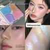 HERORANGE Four-Color Shimmer Highlighter & Eyeshadow Palette