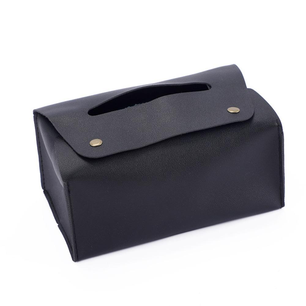 2pcs PU Leather Tissue Organizer Nordic Style Tissue Case Household Tissue Bag  Office