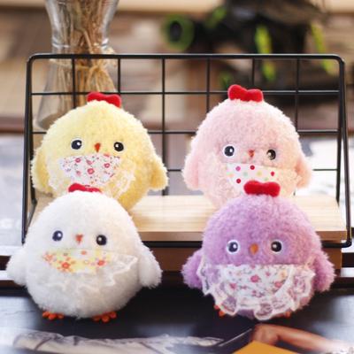 Cute Cute Little Chicken Plush Toy Pendant Doll Small Mini Yellow Chicken Bag Hanging Ornament Keychain Gift