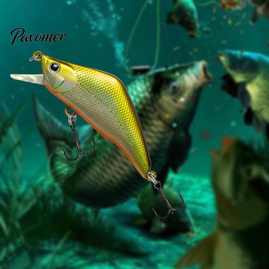 Artificial Bait 4.8cm/3.8g Fishing Lure Bionic 3D Eyes Sharp Hooks Fake Stream Trout Sinking Minnow for Freshwater Saltwater Swimbait