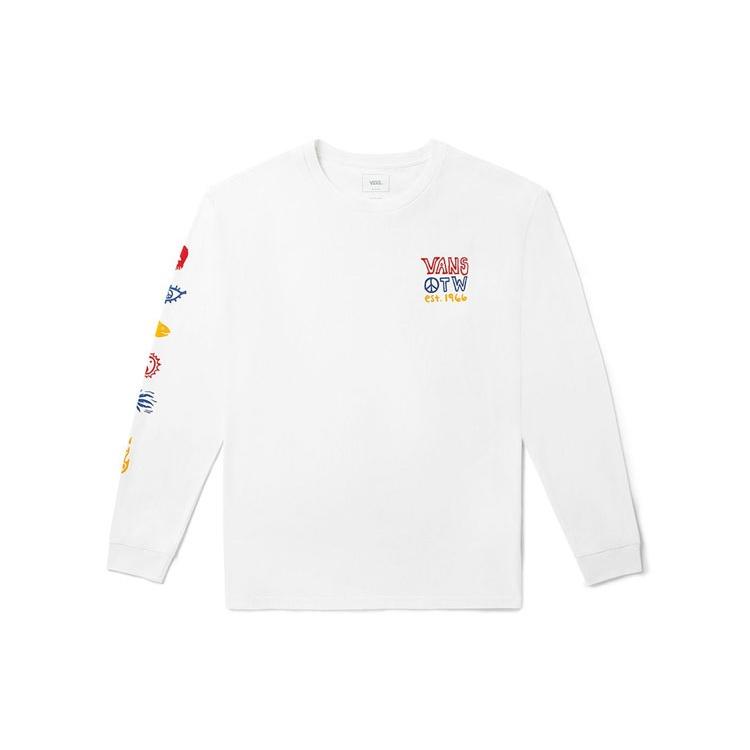 Vans Unisex Printing Round-neck Swea White VN0A5F3MWHT XL