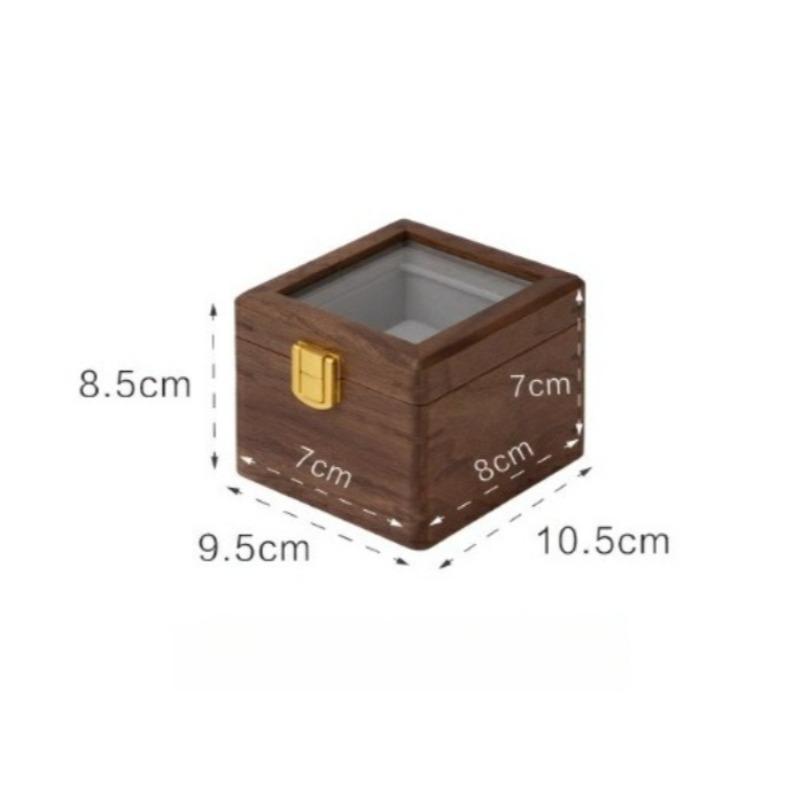 

Retro Watches Storage Box Multiple Wrist Watch Organizer Cases Transparent Watch Display Case Portable Watches Storing Boxes