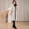 Winter Women Long Puffer Coat Warm Thickened Jacket Slim Fit Windproof Fashion Outerwear Casual